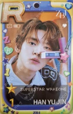 SUPERSTAR WAKEONE ZEROBASEONE #1 PACKAGE HAN YUJIN photocard image