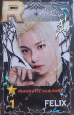 Stray Kids World Tour dominATE : celebrATE SuperStarJYPNATION FELIX photocard image