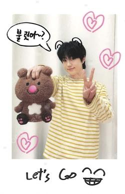 EVNNIZ POP-UP STORE CHERRY BLOSSOM PARK RANDOM POLAROID PACK PARKJIHOO photocard image