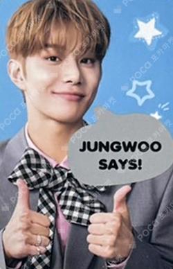 2025 JUNGWOO FANMEETING [Golden Sugar Time] SPEECH BUBBLE CARD SET JUNGWOO photocard image