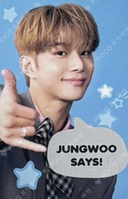 2025 JUNGWOO FANMEETING [Golden Sugar Time] SPEECH BUBBLE CARD SET JUNGWOO photocard image