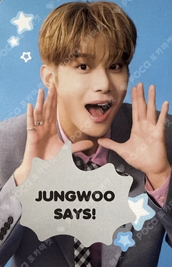 2025 JUNGWOO FANMEETING [Golden Sugar Time] SPEECH BUBBLE CARD SET JUNGWOO photocard image