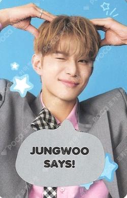 2025 JUNGWOO FANMEETING [Golden Sugar Time] SPEECH BUBBLE CARD SET JUNGWOO photocard image