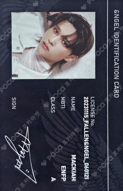 2025 AMPERS&ONE FAN-CON [Fallen &ngel] PHOTO POUCH SET MACKIAH photocard image