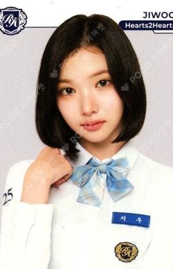 TELECA COLLECTION CARD 2025 K-POP ROOKIE BASE JIWOO photocard image