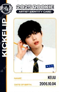 TELECA COLLECTION CARD 2025 K-POP ROOKIE RARE Keiju photocard image
