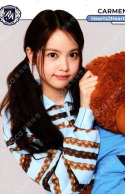 TELECA COLLECTION CARD 2025 K-POP ROOKIE BASE Carmen photocard image