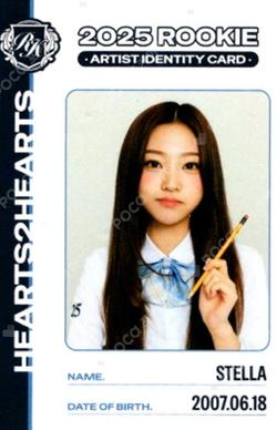 TELECA COLLECTION CARD 2025 K-POP ROOKIE RARE Stella photocard image