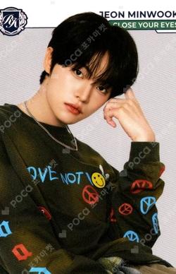 TELECA COLLECTION CARD 2025 K-POP ROOKIE BASE Jeon Minwook photocard image