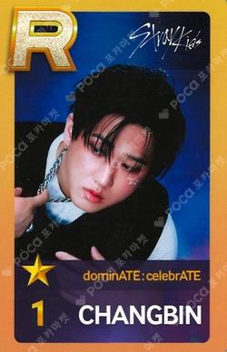 Stray Kids World Tour dominATE : celebrATE SuperStarJYPNATION CHANGBIN photocard image