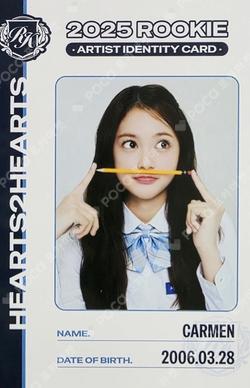 TELECA COLLECTION CARD 2025 K-POP ROOKIE RARE Carmen photocard image