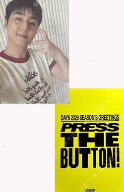 2026 SEASON'S GREETINGS [PRESS THE BUTTON] YES24 Young K photocard image