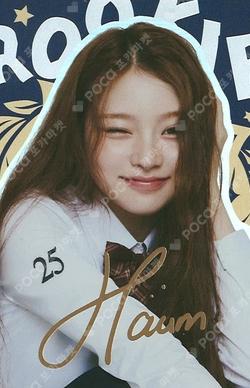 TELECA COLLECTION CARD 2025 K-POP ROOKIE SPECIAL HAUM photocard image
