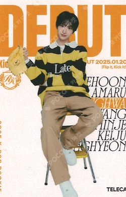 TELECA COLLECTION CARD 2025 K-POP ROOKIE RARE Donghwa photocard image