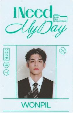 DAY6 3RD FANMEETING I Need My Day DAY COMPANY PHOTO SET