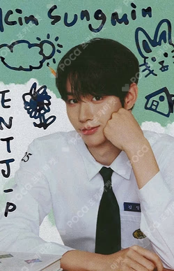 TELECA COLLECTION CARD 2025 K-POP ROOKIE SKETCH Sung Min Kim photocard image