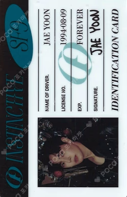 SF9 4th Photo Book [INSTINCTIVE] LICENSE CARD JAEYOON photocard image
