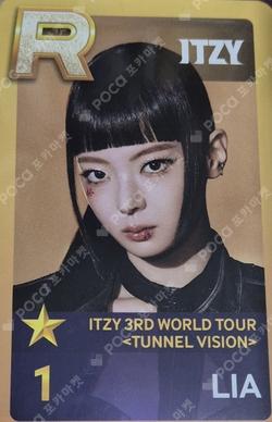 ITZY 3RD WORLD TOUR [TUNNEL VISION] in SEOUL SuperStarJYPNATION LIA photocard image