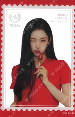 TELECA COLLECTION CARD 2025 K-POP ROOKIE RARE LEESOL photocard image