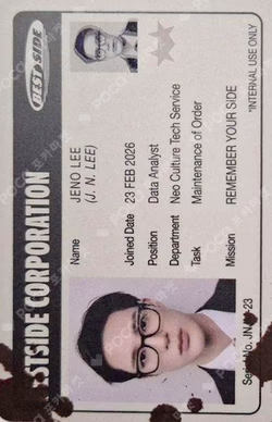 BOTH SIDES EVIDENCE Ver. WHITE Ver. JENO photocard image