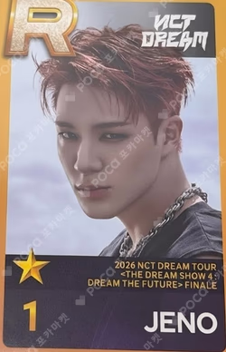 2026 NCT DREAM TOUR [THE DREAM SHOW 4 : FUTURE THE DREAM] FINALE SuperStarSMTOWN JENO photocard image