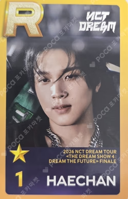 2026 NCT DREAM TOUR [THE DREAM SHOW 4 : FUTURE THE DREAM] FINALE SuperStarSMTOWN HAECHAN photocard image