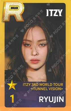 ITZY 3RD WORLD TOUR [TUNNEL VISION] in SEOUL SuperStarJYPNATION RYUJIN photocard image