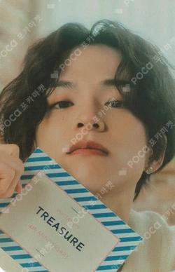 TREASURE 4th ANNIVERSARY MAGAZINE KTOWN4U POP-UP STORE SPECIAL DRINK ASAHI photocard image