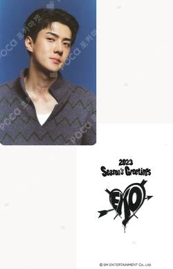2023 SEASON'S GREETINGS SYNNARA RECORD SEHUN photocard image