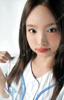 TWICE 9TH ANNIVERSARY POP-UP STORE [HOME 9ROUND] BASEBALL UNIFORM NAYEON photocard image
