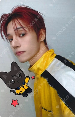 ATEEZ X ANITEEZ POP-UP STORE ANITEEZ IN COLOR RAMDOM TRADING CARD WOOYOUNG photocard image