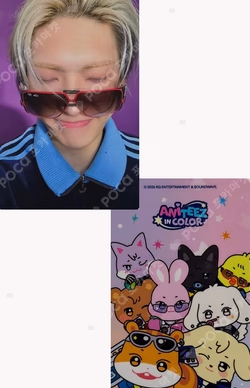 ATEEZ X ANITEEZ POP-UP STORE ANITEEZ IN COLOR RETRO STICKER BOOK MINGI photocard image