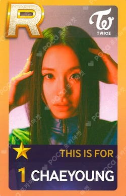 TWICE [THIS IS FOR] WORLD TOUR IN INCHEON SuperStarJYPNATION CHAEYOUNG photocard image