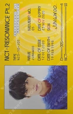RESONANCE Pt.2 Departure Ver. JUNGWOO photocard image