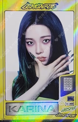 aespa WEEK - MAKE IT LEMONADE RANDOM TRADING CARD LEMONADE ver. SPECIAL KARINA photocard image
