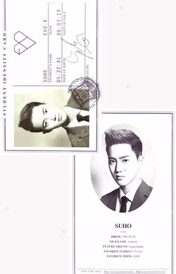 XOXO (KISS＆HUG) SUHO photocard image