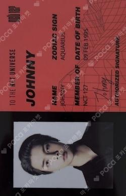 NCT 127: WELCOME TO MY CITY LUGGAGE TAG & ID CARD & ID PHOTO SET JOHNNY photocard image
