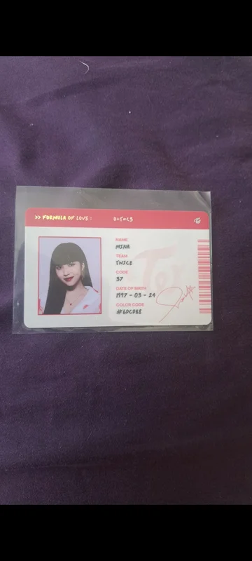 Formula of Love SCIENTIST ID CARD