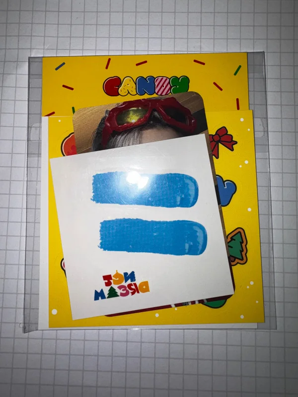 Candy TATTOO STICKER + PHOTO CARD SET