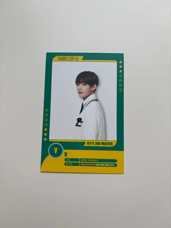 BTS 3RD MUSTER [ARMY.ZIP+] PLAYER CARD SET