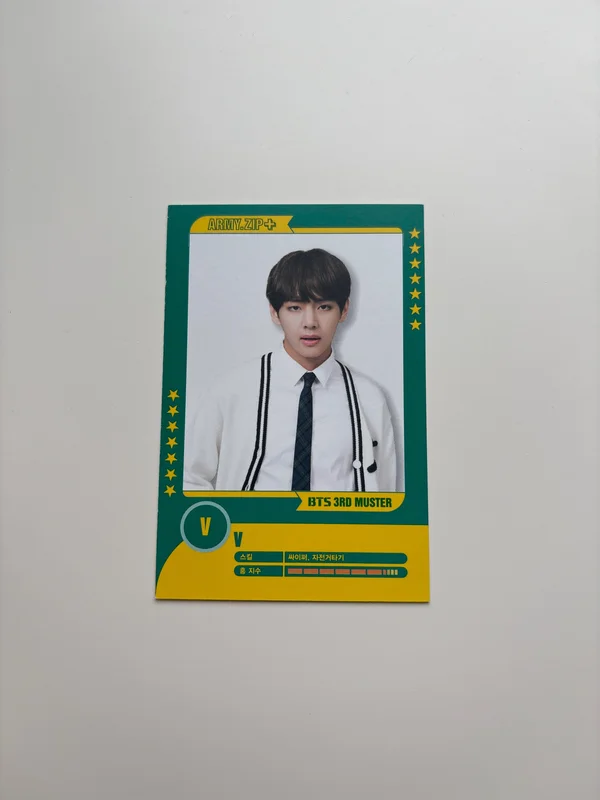 BTS 3RD MUSTER [ARMY.ZIP+] PLAYER CARD SET