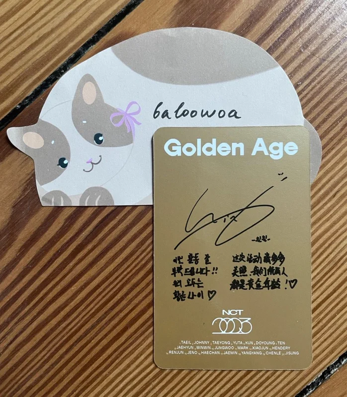 NCT WINWIN 'Golden Age Archiving Ver.' Photocard | Sold by