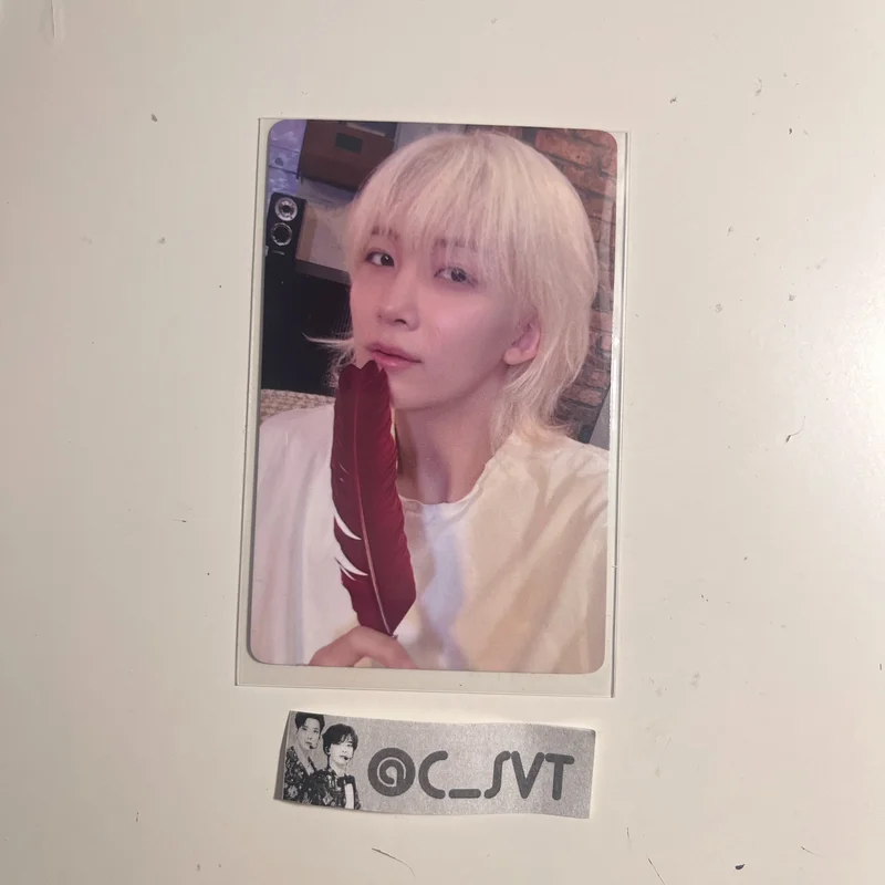 Seventeen Jeonghan Spill the Fell Yizhiyu E fansign pohotocard