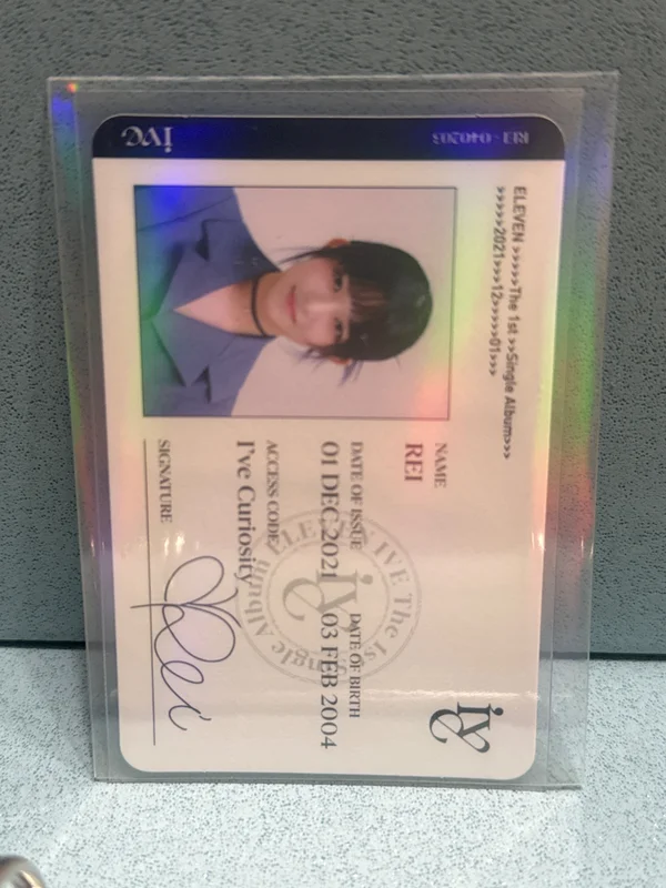 Pocamarket, IVE REI Ive Eleven Id Card K-pop Photocard