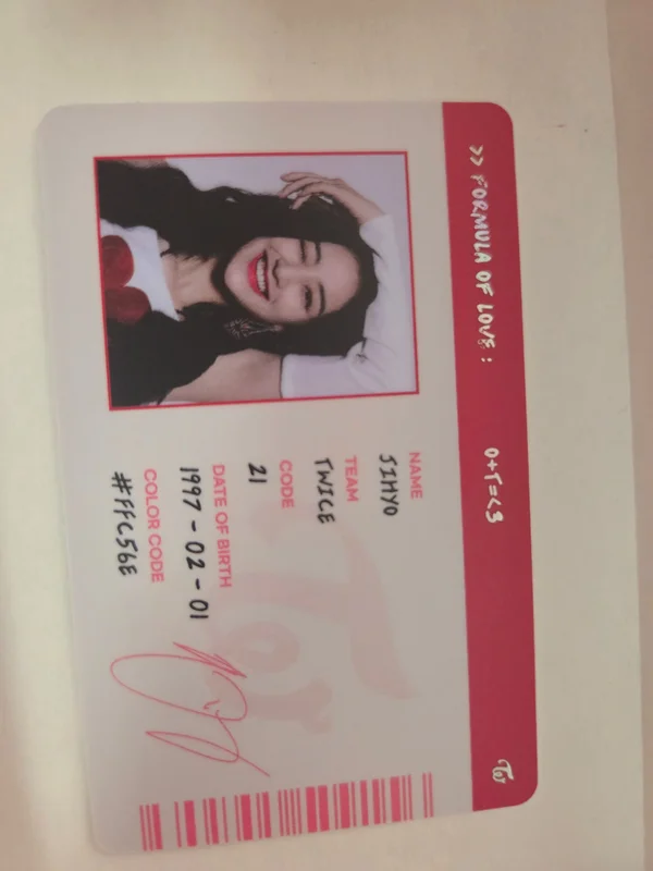 Formula of Love: O+T=<3 SCIENTIST ID CARD