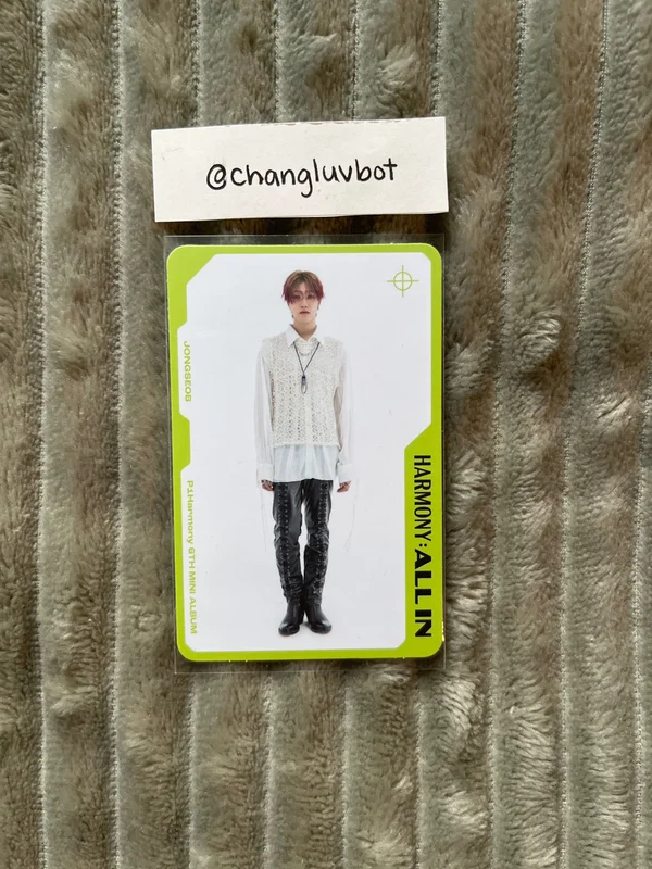 p1harmony jongseob all in all in ver