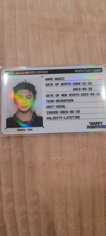 HAPPY BURSTDAY NEW BURSTDAY Ver. - Woozi ID