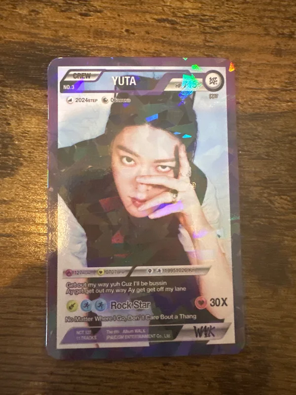 NCT 127 Yuta Walk Character Card