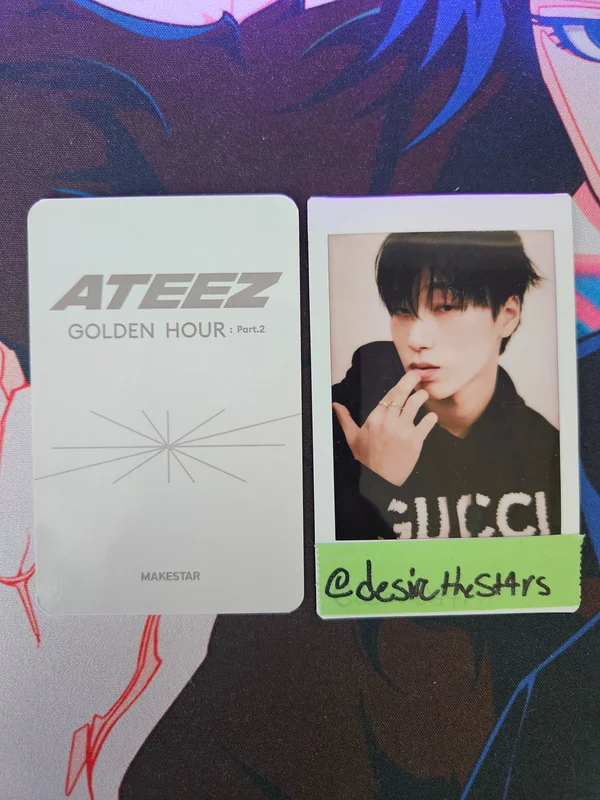 ATEEZ MAKESTAR GOLDEN HOUR 2 ラキドロ コンプリート ATEEZ GOLDEN HOUR Part 2 Makestar Lucky Draw Photocard