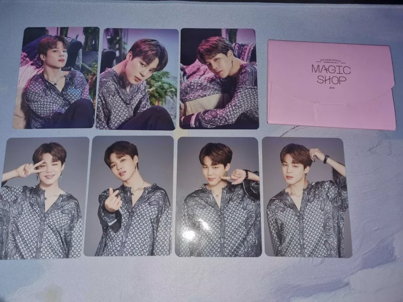 BTS 5th Muster Fanmeeting Magic Shop Japan Jimin Official 7/8 Photocards & Case